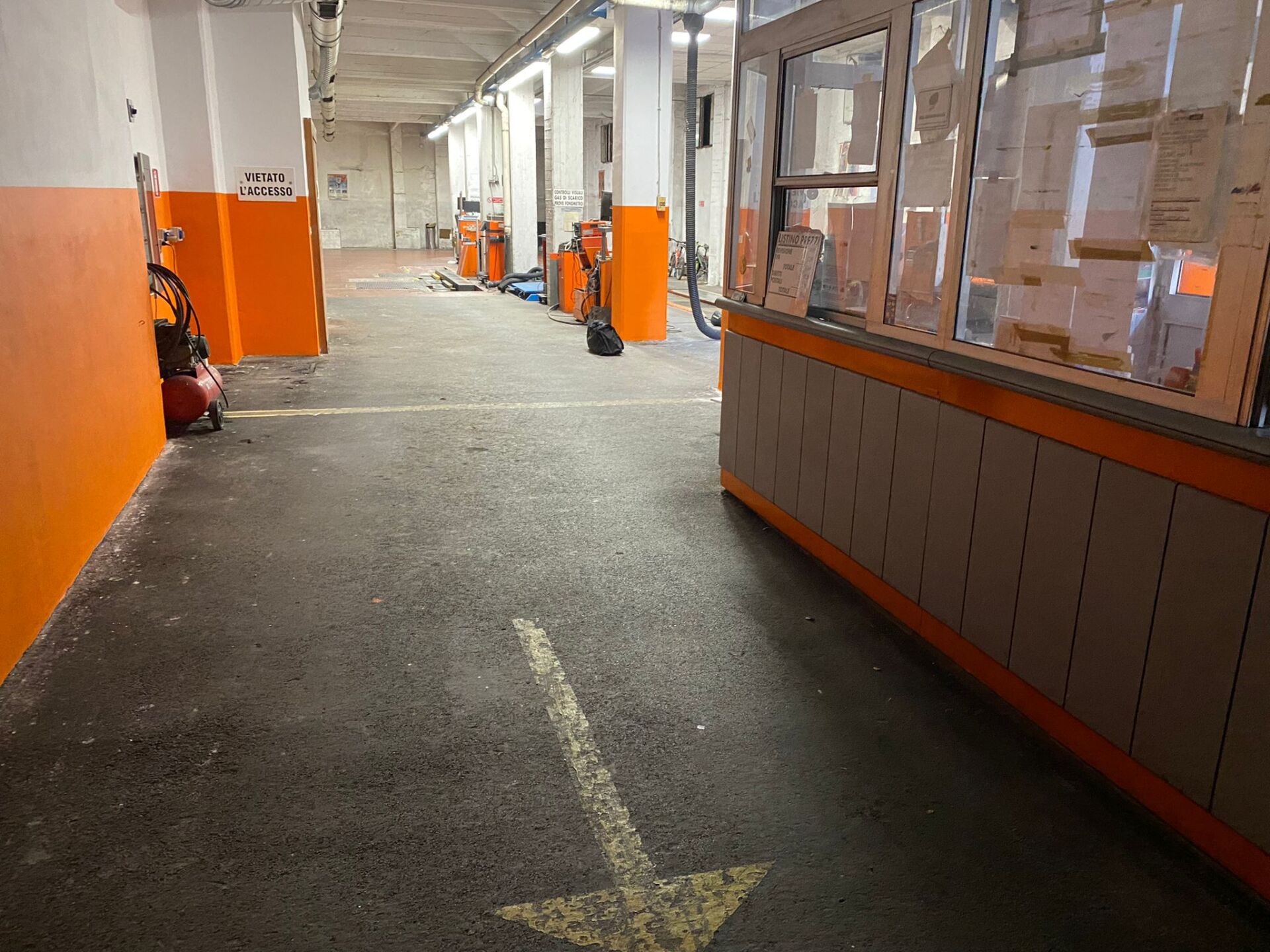 Area di revisione dell’officina