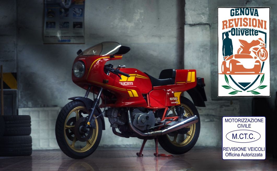Area dedicata alla revisione moto